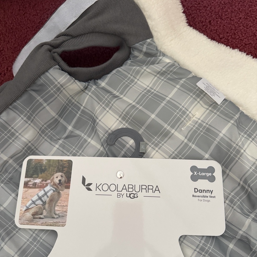 Koolaburra Reversible Dog Quilted Jacket with Sherpa Lining & Collar